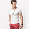 James Klassiek heren t-shirt met trendy logo bedrukking