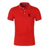 James Polo voor Heren met Geruite Kraag en Mouwboorden - Blauw