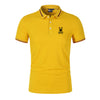 James Polo voor Heren met Geruite Kraag en Mouwboorden - Blauw