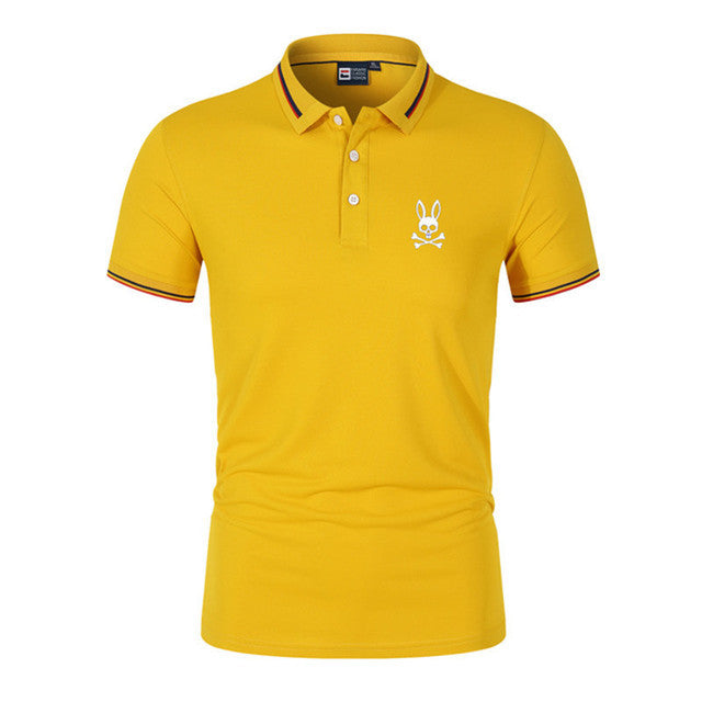 James Polo voor Heren met Geruite Kraag en Mouwboorden - Blauw