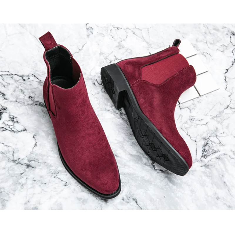 Javelin - Trendy Chelsea Boots Heren van Suède met Elastische Zijkanten