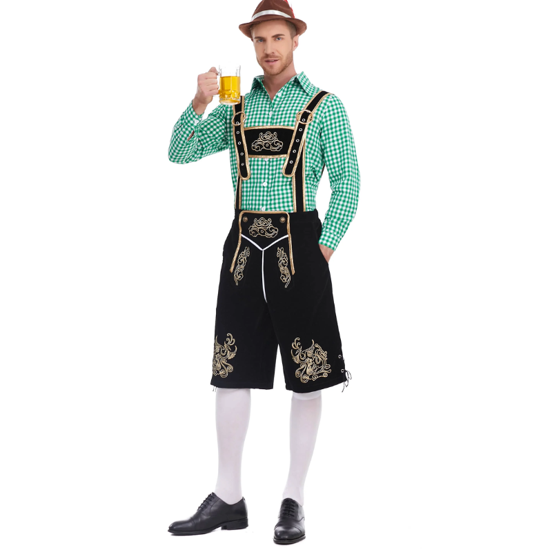 WoudGer - Lederhosen voor Heren - Perfecte Beierse Outfit voor Oktoberfest