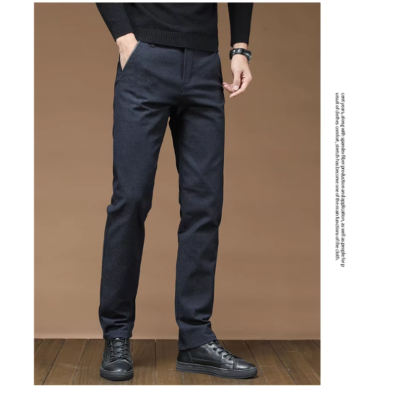 Valbrot - Heren Pantalon Slim Fit – Geruite Winterbroek voor Kantoor en Werk