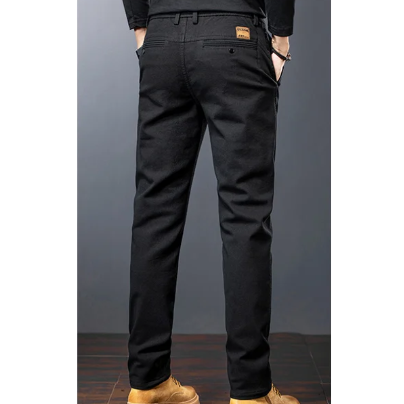 Vilbron - Heren Pantalon Casual Slim Fit met Knopen en Zijzakken