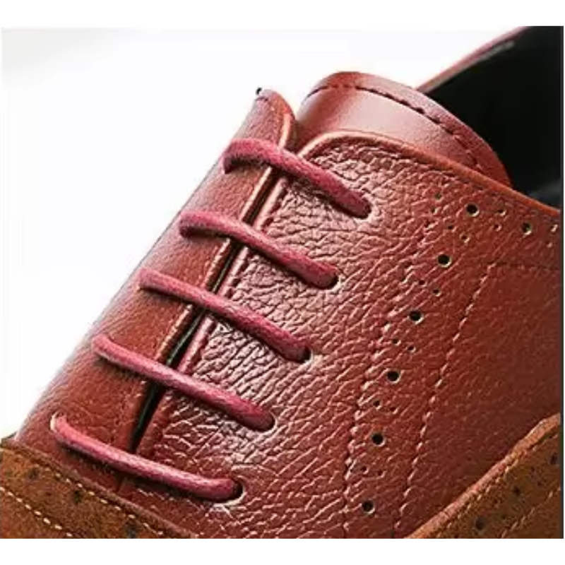 Kendrix - Nette Heren Schoenen van Leer met Wingtip en Brogue Details