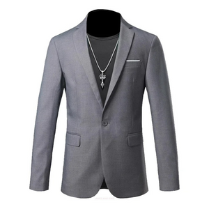 Evander - Heren Colbert - Slim Fit Blazer Met Één Knoop voor Casual Gebruik