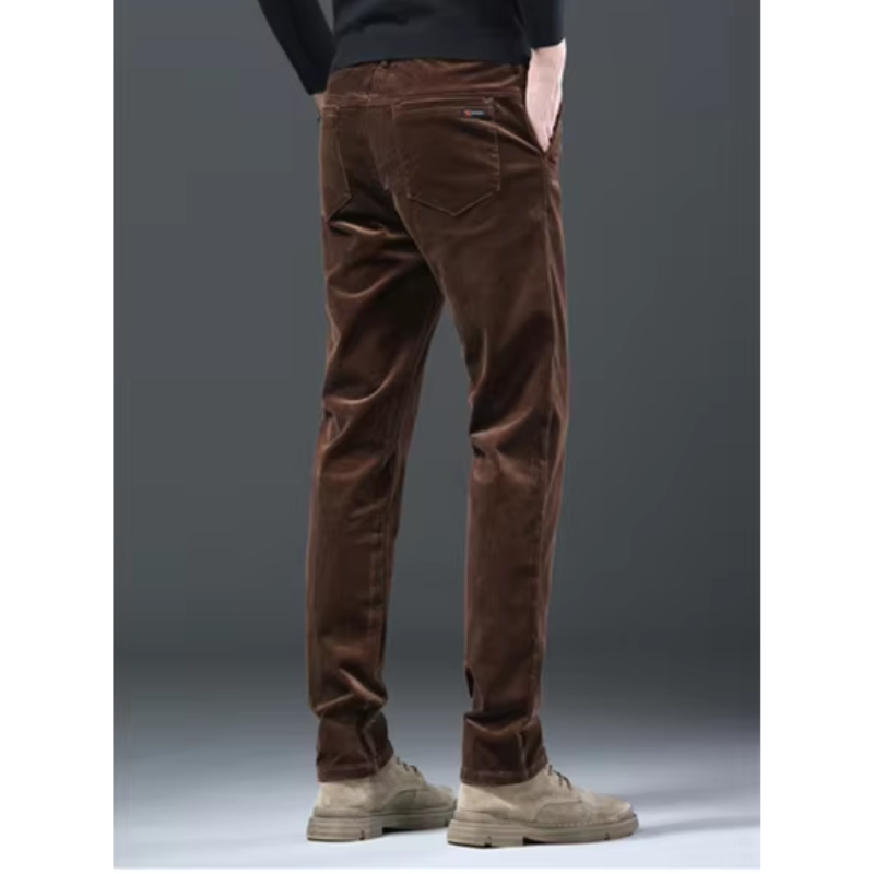 Bravord - Heren Corduroy Broek met Warme Fleece Voering