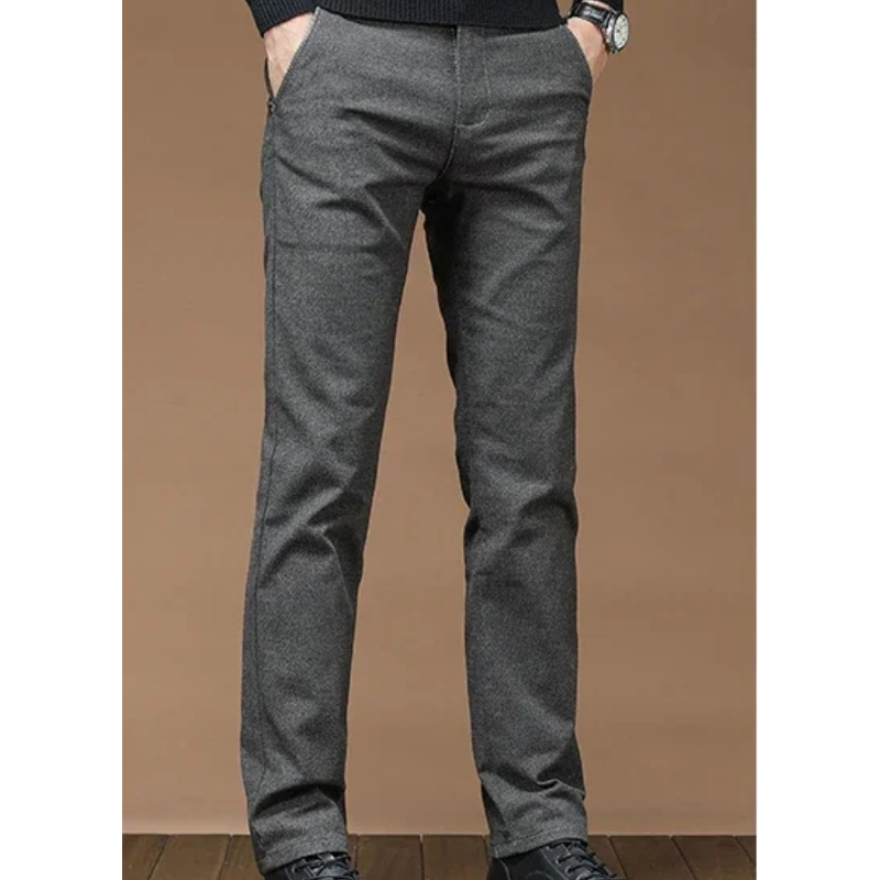 GranVel - Heren Pantalon Slim Fit voor Kantoor met Achterzakken