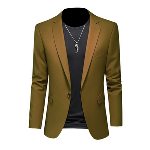 Evander - Heren Colbert - Slim Fit Blazer Met Één Knoop voor Casual Gebruik