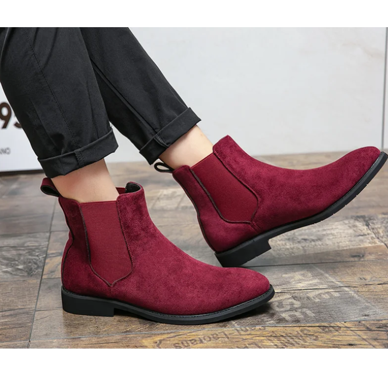 Javelin - Trendy Chelsea Boots Heren van Suède met Elastische Zijkanten