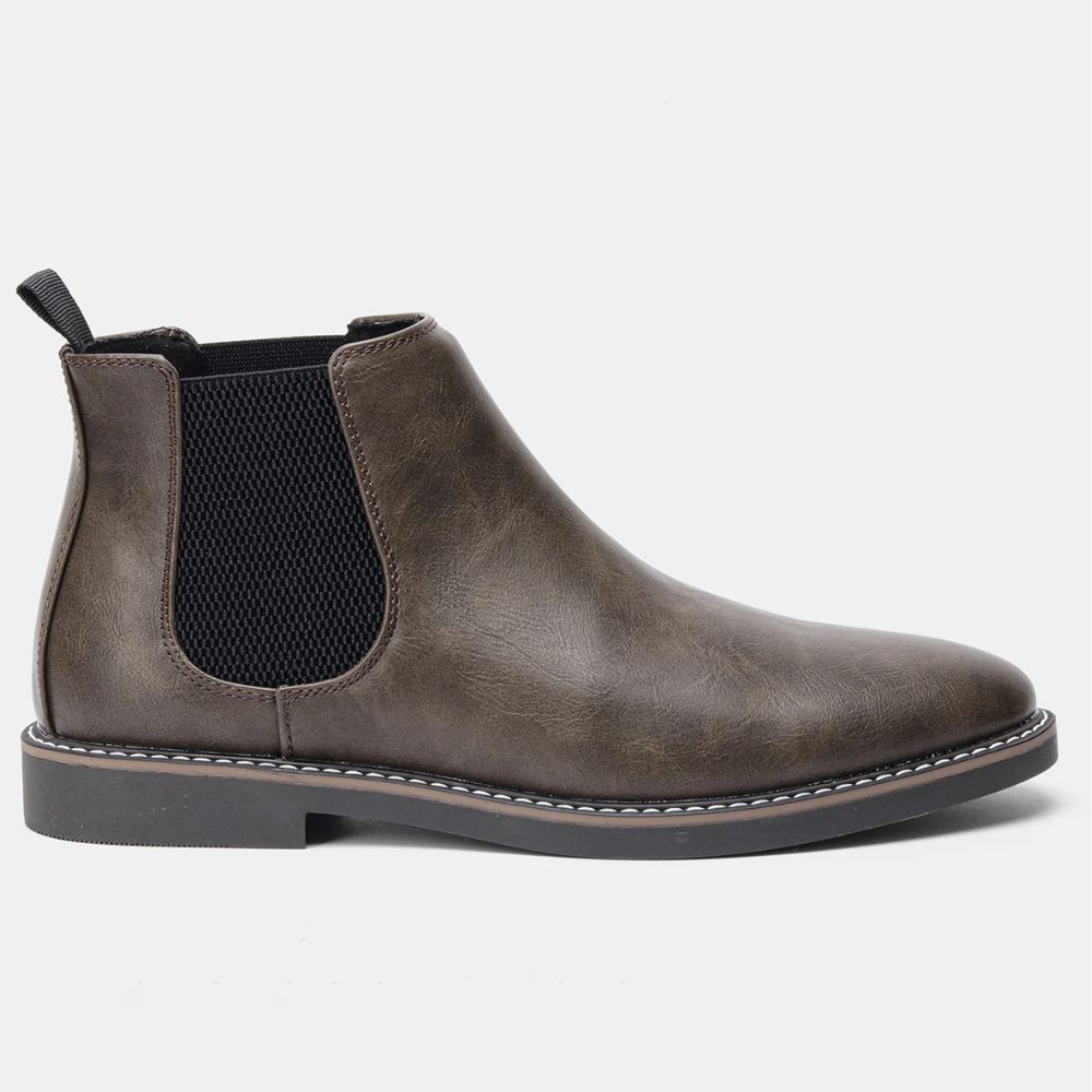 Bravonn - Chelsea Boots Heren met Glanzende Afwerking en Elastische Zijkanten