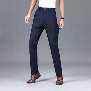 Lorther - Heren Pantalon - Slim Fit, Elastisch, Gemakkelijk te Onderhouden