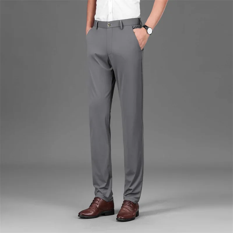 Lorther - Heren Pantalon - Slim Fit, Elastisch, Gemakkelijk te Onderhouden