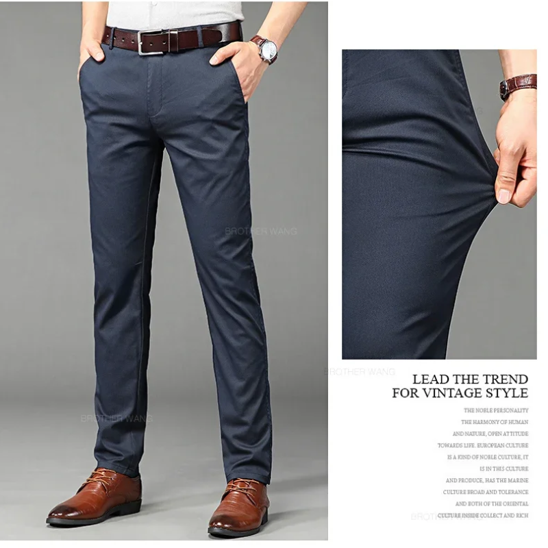 Marlend - Heren Pantalon - Slim Fit, Comfortabel, Ademend, Kantoorstijl