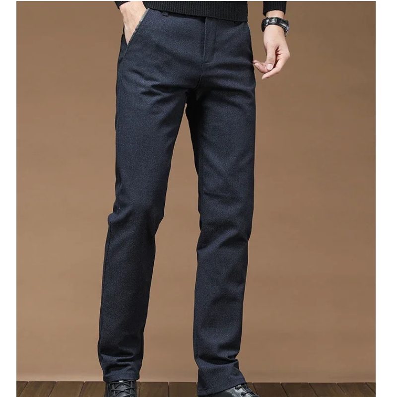 GranVel - Heren Pantalon Slim Fit voor Kantoor met Achterzakken