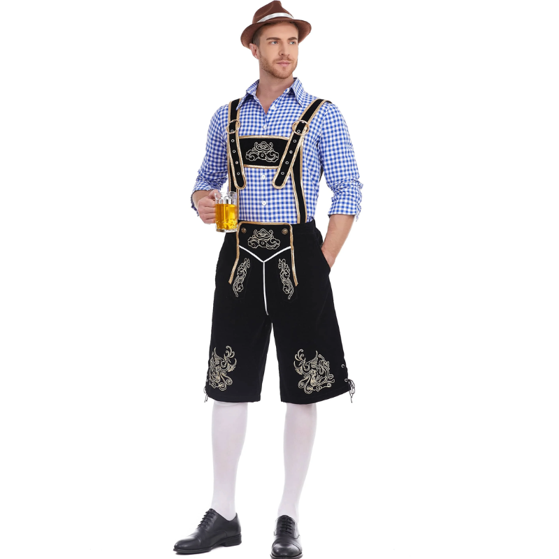 WoudGer - Lederhosen voor Heren - Perfecte Beierse Outfit voor Oktoberfest