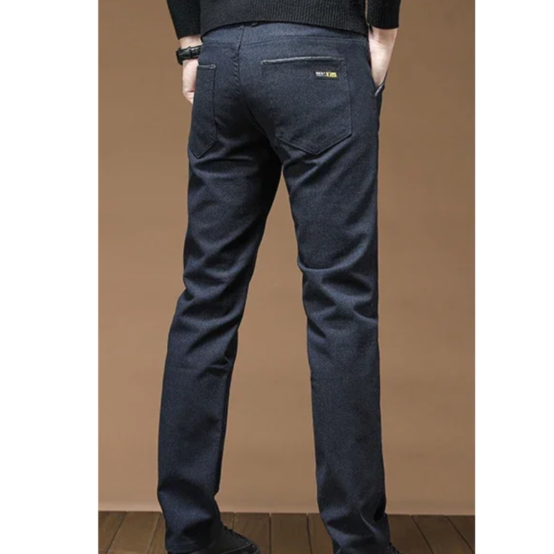 GranVel - Heren Pantalon Slim Fit voor Kantoor met Achterzakken