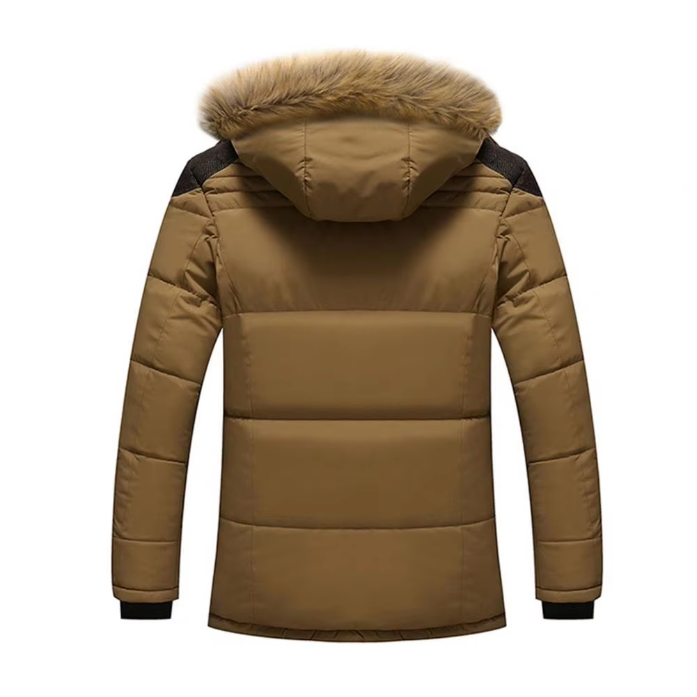 Storvek - Puffer Jacket Heren met Bontvoering en Capuchon, Winddicht, Warm & Geïsoleerd