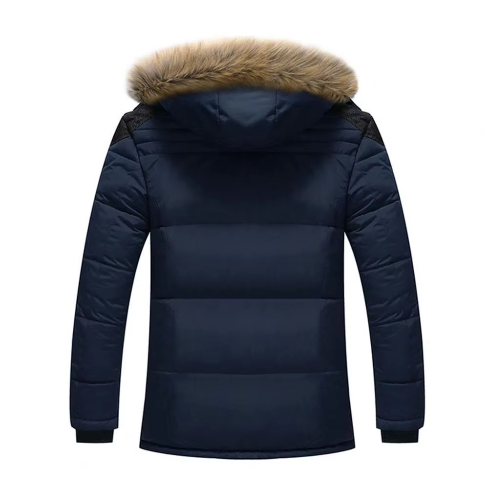 Storvek - Puffer Jacket Heren met Bontvoering en Capuchon, Winddicht, Warm & Geïsoleerd