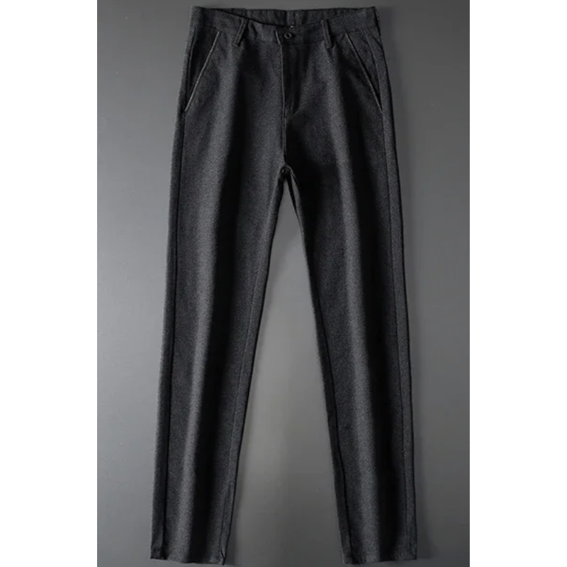 GranVel - Heren Pantalon Slim Fit voor Kantoor met Achterzakken