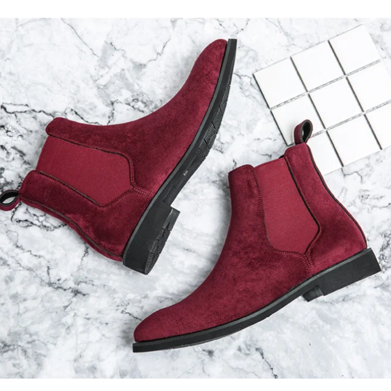 Javelin - Trendy Chelsea Boots Heren van Suède met Elastische Zijkanten