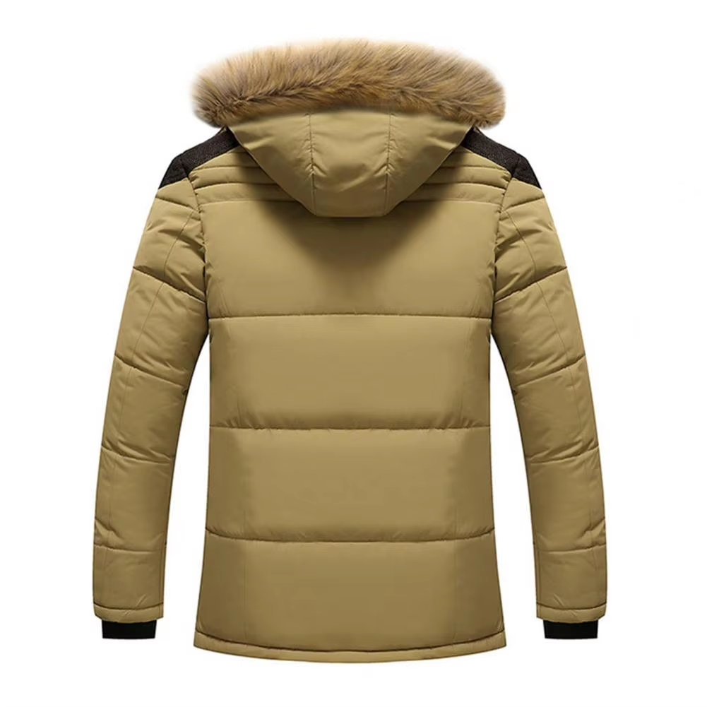 Storvek - Puffer Jacket Heren met Bontvoering en Capuchon, Winddicht, Warm & Geïsoleerd