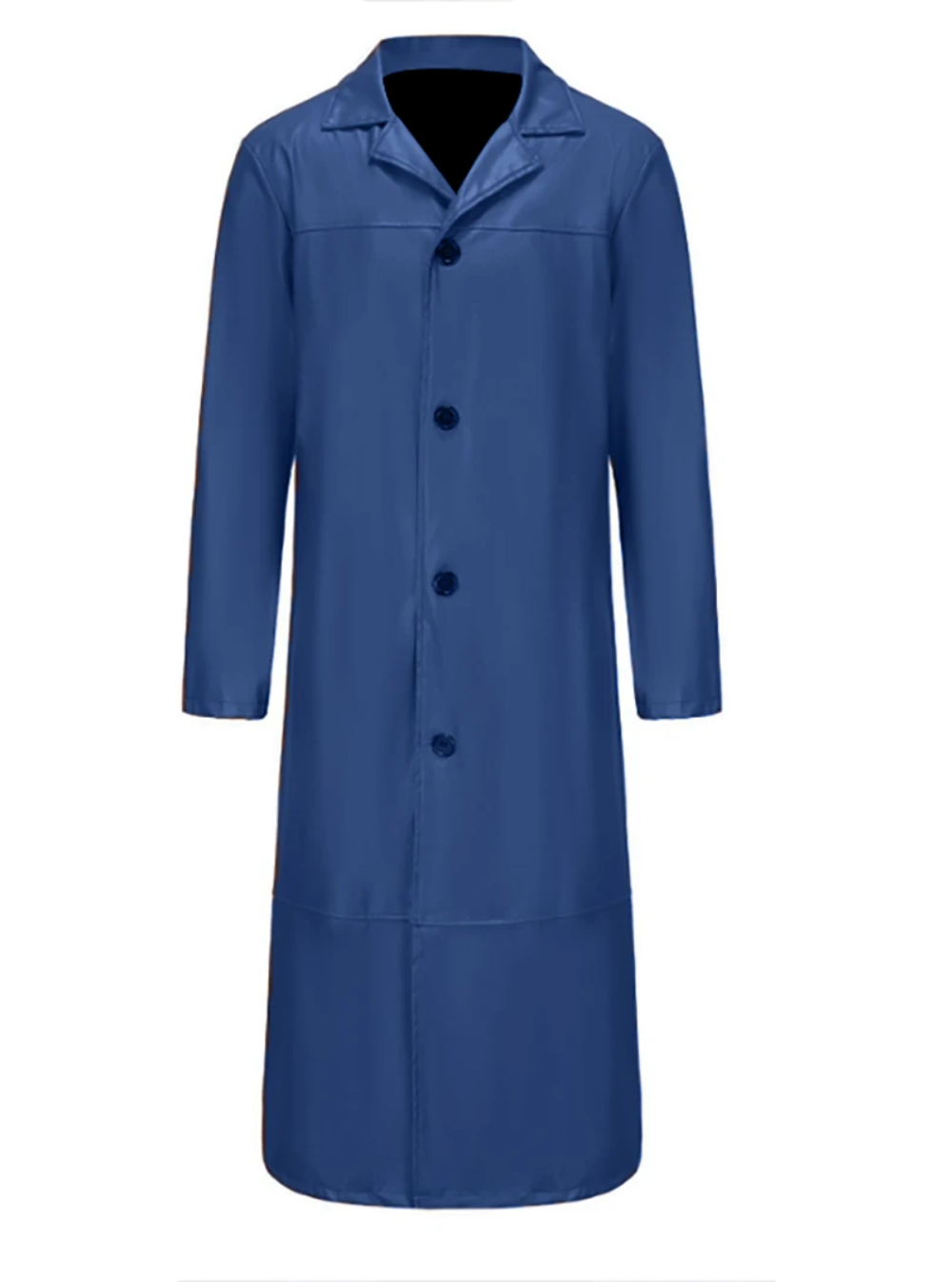 Vinara - Lange Leren Heren Mantel voor Mannen - Slim Fit Trenchcoat