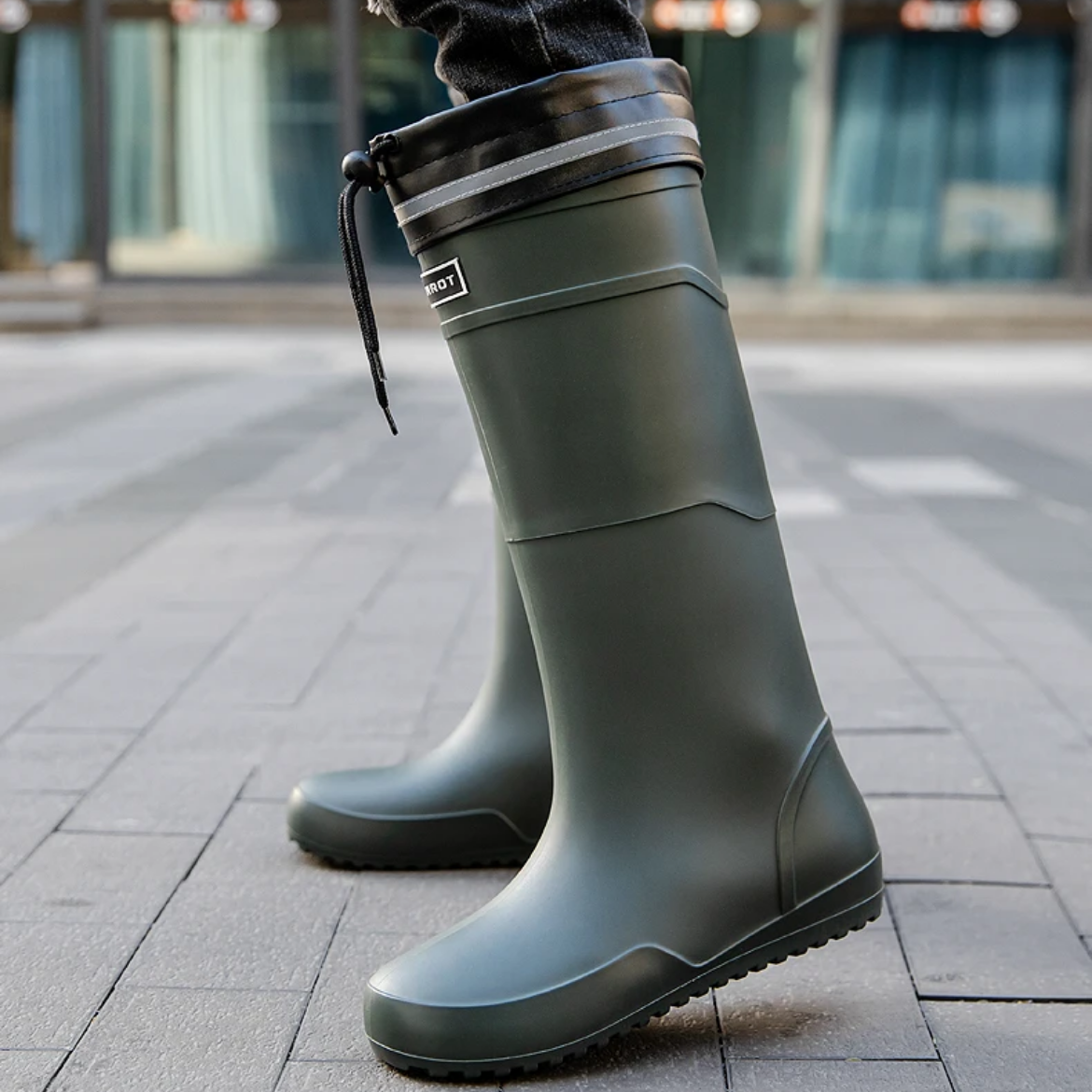 Dijkher - Heren Regenlaarzen – Stevige Waterdichte Laarzen voor Werk en Vrije Tijd