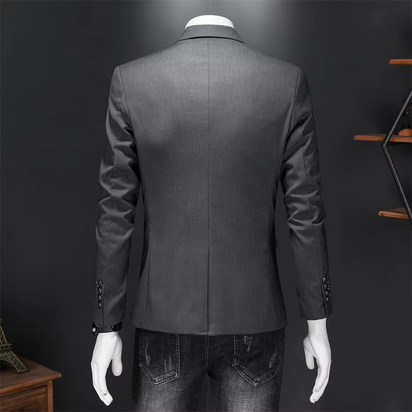 Evander - Heren Colbert - Slim Fit Blazer Met Één Knoop voor Casual Gebruik