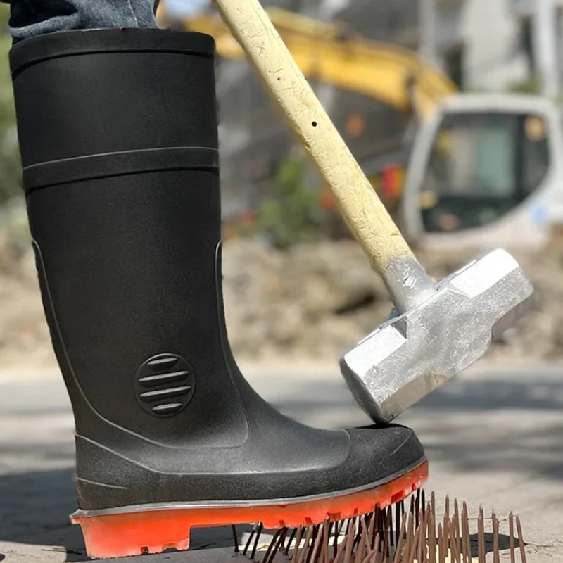 Vechtlo - Industrie Heren Regenlaarzen met Antislip Zool, Waterdicht en Duurzaam