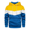 Oliver® Heren hoodie| sportieve stijl patchwork effen kleur