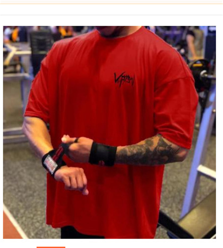 James™ sportief wit ademend oversized t-shirt