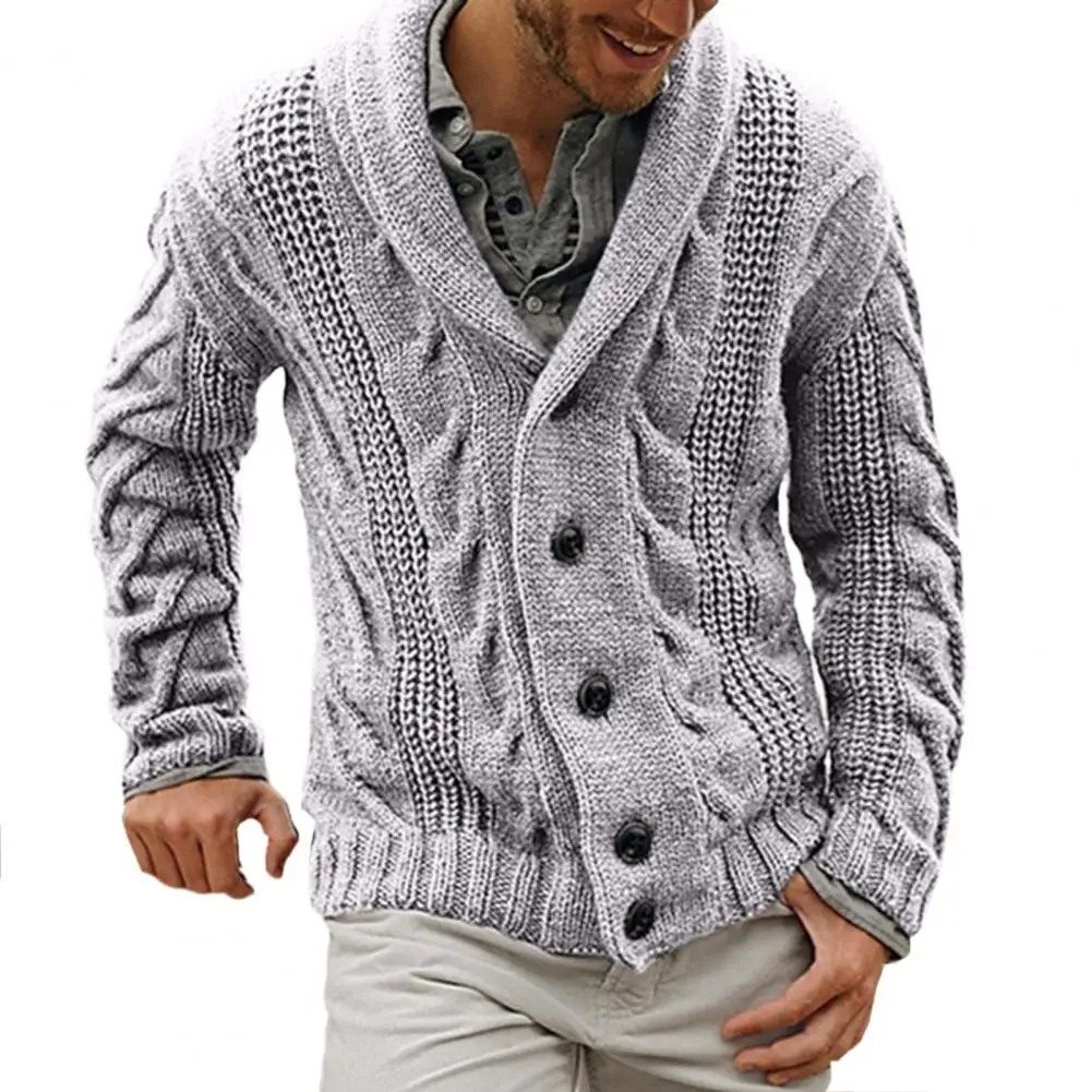 Grinvon - Heren Vest met Knopen - Slim Fit Klassiek V-Hals Gebreid Model