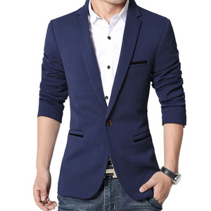 Boldier - Heren Colbert - Slim Fit Blazer Met Één Knoop en Zakdetails