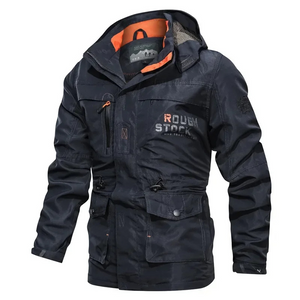 Gravend - Winterjas Heren Outdoor met Capuchon, Winddicht en Meerdere Zakken