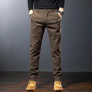 Vilbron - Heren Pantalon Casual Slim Fit met Knopen en Zijzakken