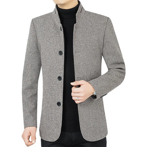 Windorn - Heren Colbert - Slim Fit Blazer Met Opstaande Kraag en Vier Knoopsluiting