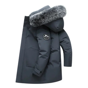 Warmnor - Heren Parka Winterjas met Nepbont Capuchon, Winddicht, Waterdicht