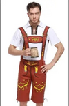 WoudLed - Beierse Lederhosen voor Heren met Korte Broek en Shirt - Feeststijl