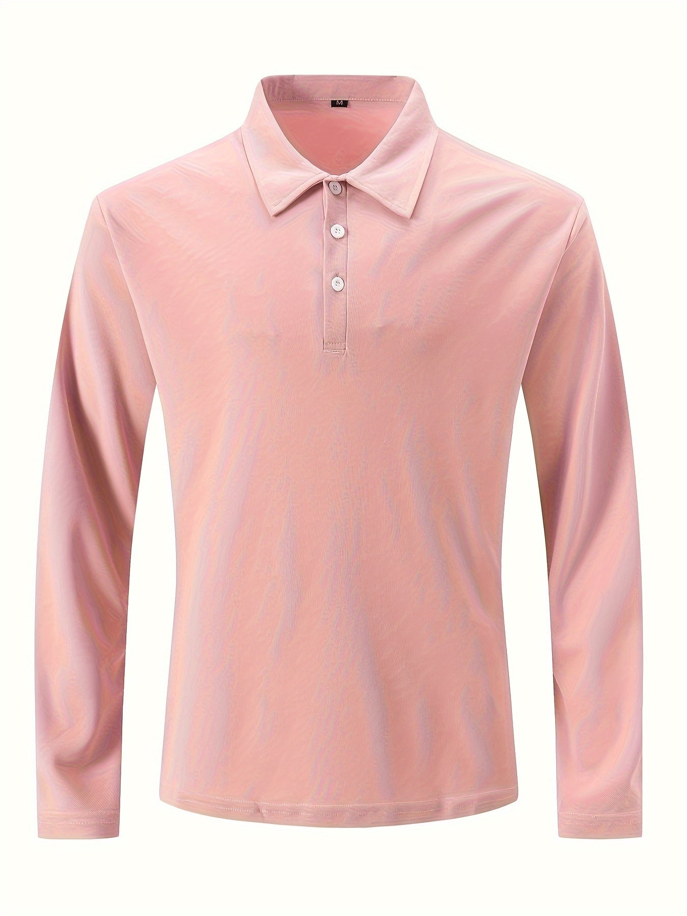 Polonik - Heren Lange Mouw Polo Shirt met Knoopsluiting - Casual Klassieke Pasvorm