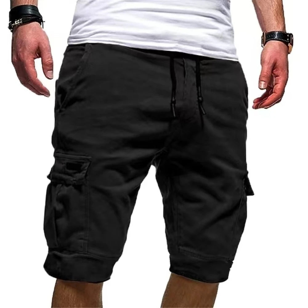 James™ Effen heren cargo shorts met koord en meerdere zakken