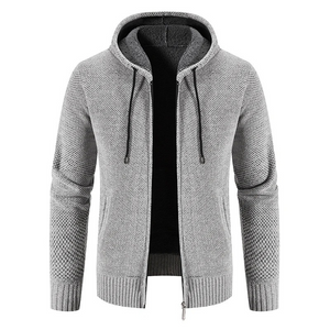 Zovrell - Heren Vest met Rits - Warme Gebreide Cardigan met Capuchon