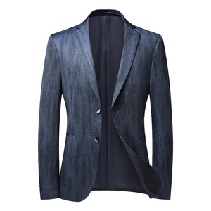 Garvian - Heren Colbert - Slim Fit Blazer Met Textuur en Twee Knoopsluiting