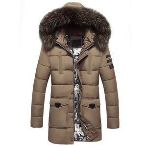 Horwind - Parka Winterjas Heren – Lang Model met Bontkraag en Warme Voering