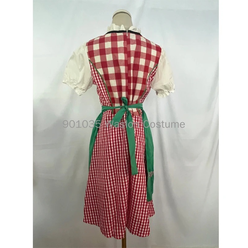 Ornella - Dirndl Dames Traditionele Jurk met Pofmouwen en Schort