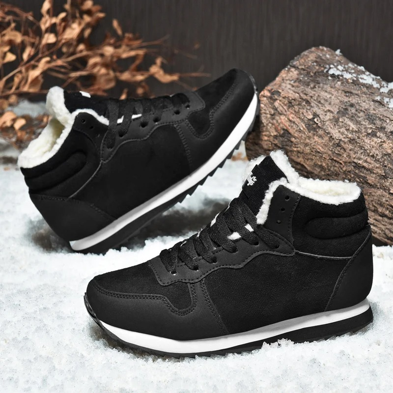 Landvik - Winterlaarzen voor Dames – Warme Sneakers met Bontvoering en Antislipzool