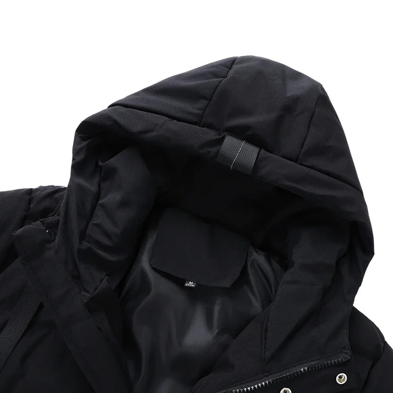 Zorvack - Puffer Jacket Heren Lang met Capuchon, Winddicht, Warm & Geïsoleerd