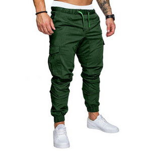 Zilverp - Cargo Broek Heren – Sportieve Joggingbroek met Zakken, Elastische Taille