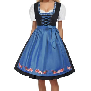 Hirndel - Dirndl Dames Jurk met Traditionele Bloemenborduursels