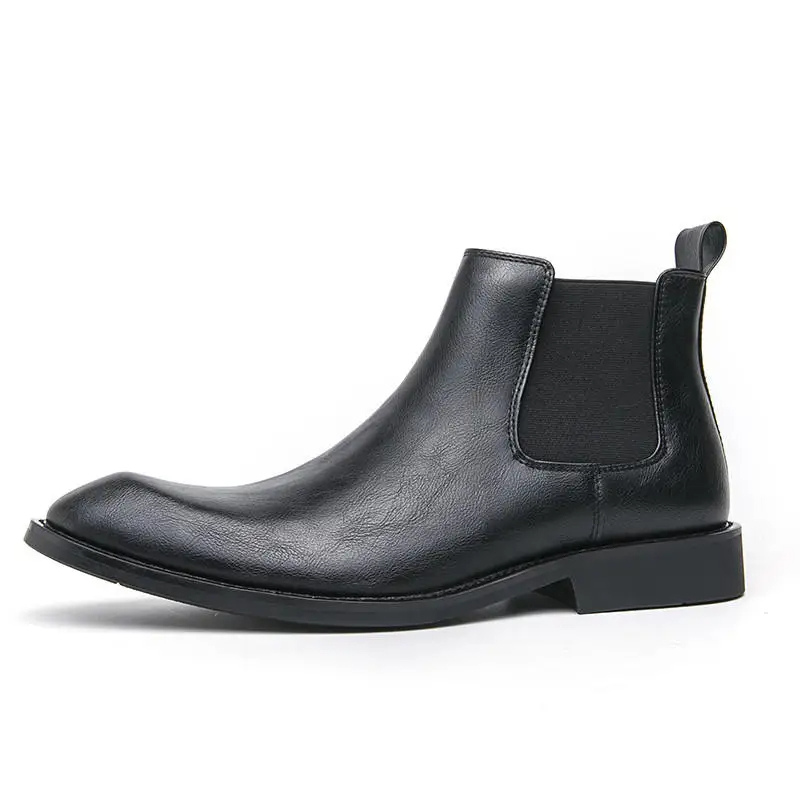 Rustrog - Herenschoenen Boots - Leren Chelsea Boots met Rits, Elegant & Formeel